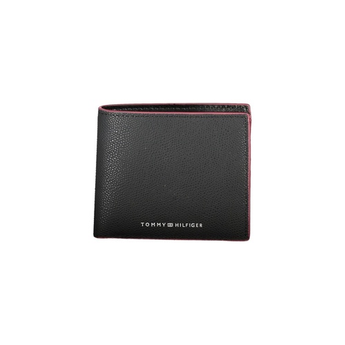 Tommy Hilfiger Men's Black Leather Wallet - One Size - Main Image