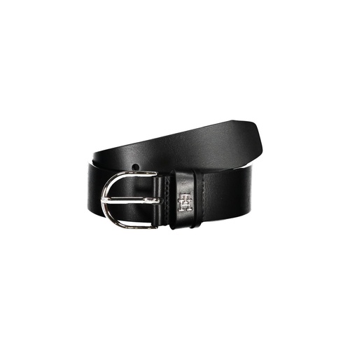 Tommy Hilfiger Women's Black Leather Belt - 70 cm - Main Image