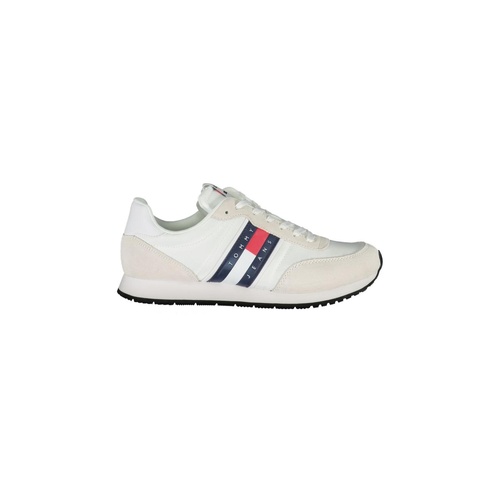 Tommy Hilfiger Men's White Polyester Sneaker - 40 EU - Main Image