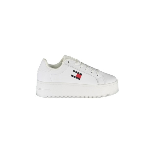 Tommy Hilfiger Women's White Polyester Sneaker - 37 EU - Main Image