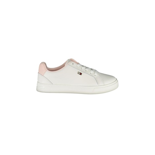 Tommy Hilfiger Women's White Polyester Sneaker - 37 EU - Main Image