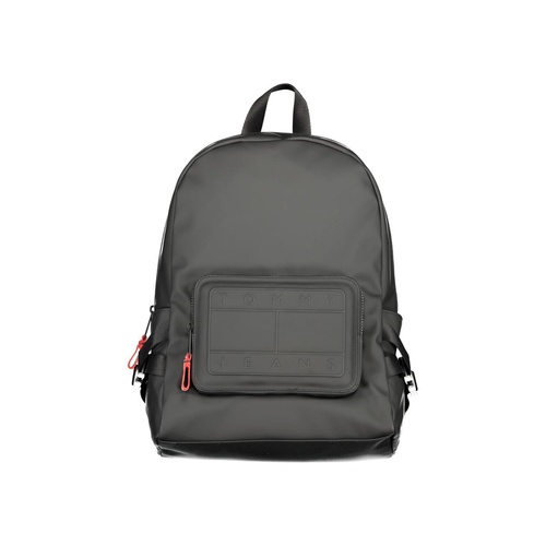 Tommy Hilfiger Men's Black Polyester Backpack - One Size - Main Image