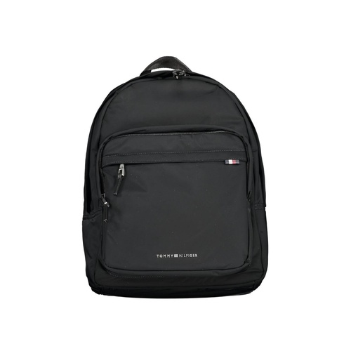 Tommy Hilfiger Men's Black Polyester Backpack - One Size - Main Image