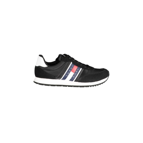 Tommy Hilfiger Men's Black Polyester Sneaker - 40 EU - Main Image