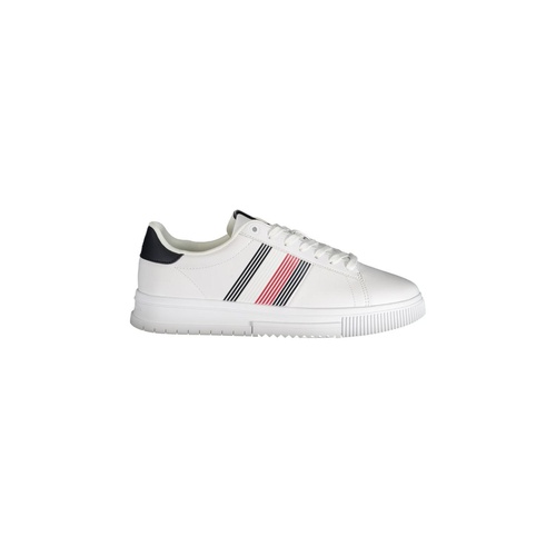 Tommy Hilfiger Men's White Polyester Sneaker - 44 EU - Main Image