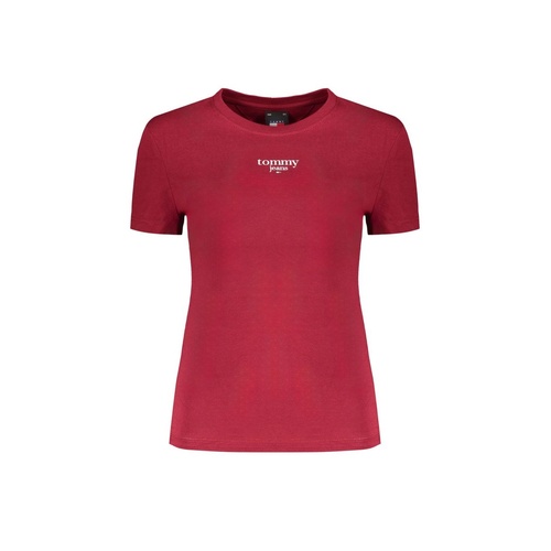 Tommy Hilfiger Women's Red Cotton Tops & T-Shirt - XL - Main Image