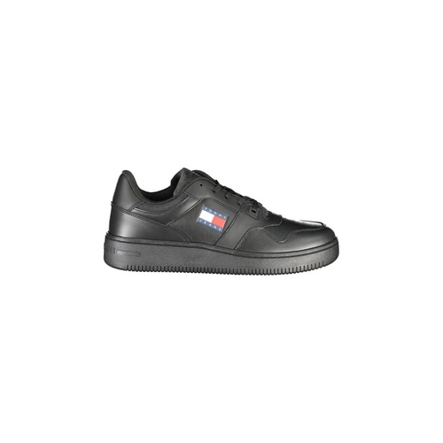 Tommy Hilfiger Men's Black Polyester Sneaker - 40 EU - Main Image