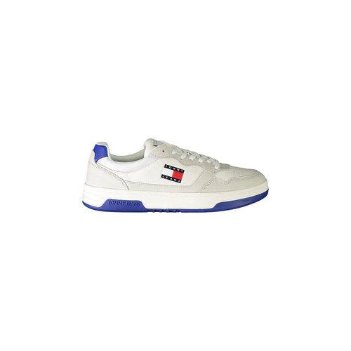 Tommy Hilfiger Men's White Leather  Sneaker - 42 EU - Main Image