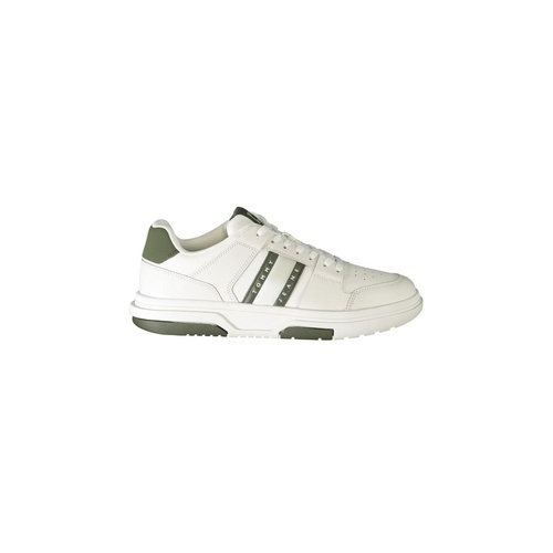 Tommy Hilfiger Men's White Polyester Sneaker - 40 EU - Main Image