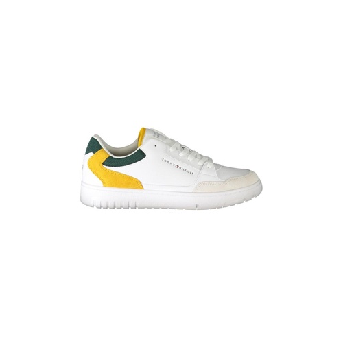Tommy Hilfiger Men's White Polyester Sneaker - 43 EU - Main Image