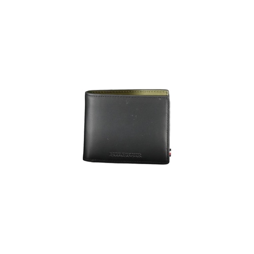 Tommy Hilfiger Men's Black Leather Wallet - One Size - Main Image