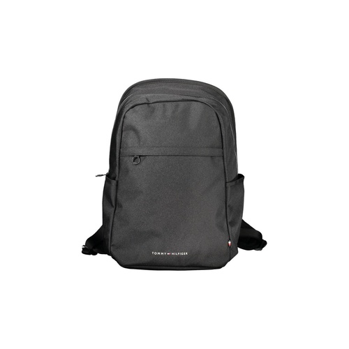 Tommy Hilfiger Men's Black Polyester Backpack - One Size - Main Image