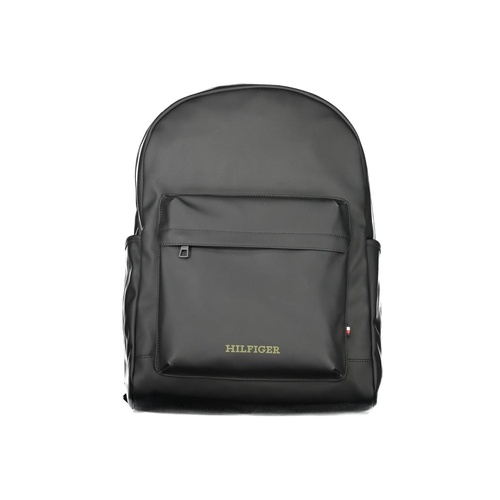 Tommy Hilfiger Men's Black Polyester Backpack - One Size - Main Image