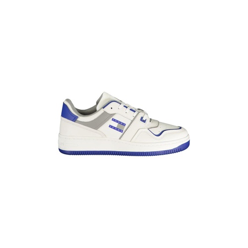 Tommy Hilfiger Men's White Polyester Sneaker - 45 EU - Main Image