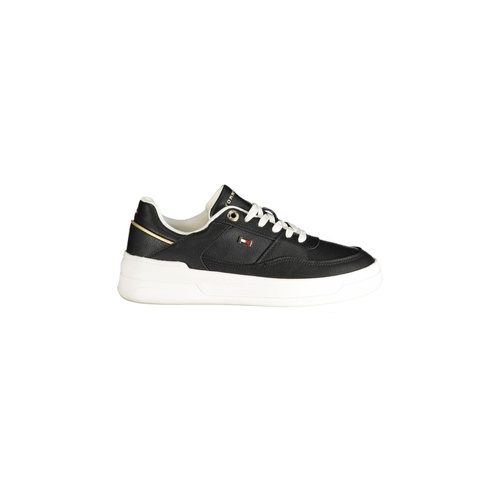 Tommy Hilfiger Women's Black Polyester Sneaker - 38 EU - Main Image