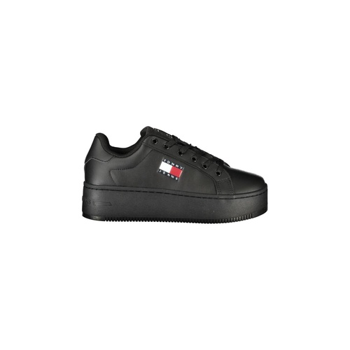 Tommy Hilfiger Women's Black Polyester Sneaker - 38 EU - Main Image