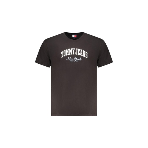 Tommy Hilfiger Men's Black Cotton  T-Shirt - L - Main Image