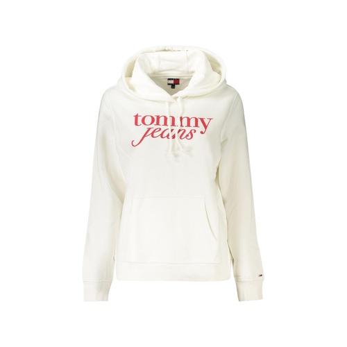 Tommy Hilfiger Women's White Cotton 's Hooded Sweater - M - Main Image