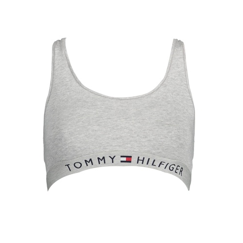Tommy Hilfiger Women's Gray Cotton  Sports Bra - XS - Main Image