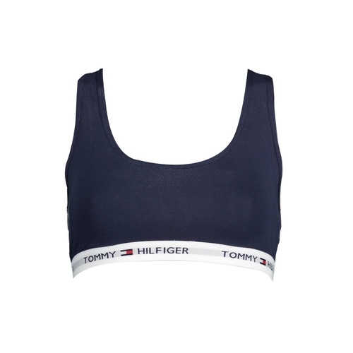 Tommy Hilfiger Women's Blue Cotton  Sports Bra - XS - Main Image