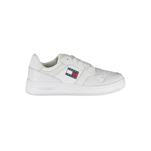 Tommy Hilfiger Women's White Polyester Sneaker - 40 EU - Main Image
