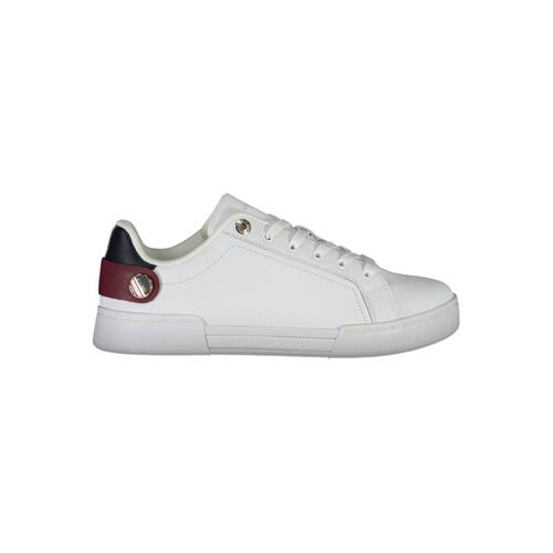 Tommy Hilfiger Women's White Polyester Sneaker - 39 EU - Main Image