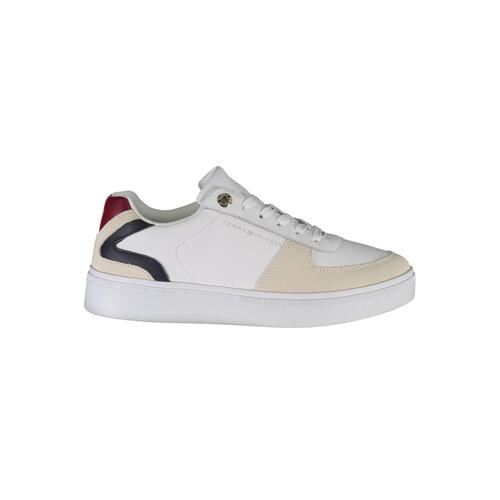 Tommy Hilfiger Women's White Polyester Sneaker - 38 EU - Main Image