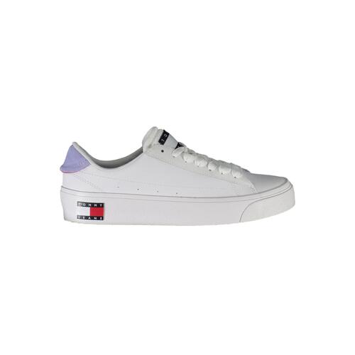 Tommy Hilfiger Women's White Polyester Sneaker - 39 EU - Main Image