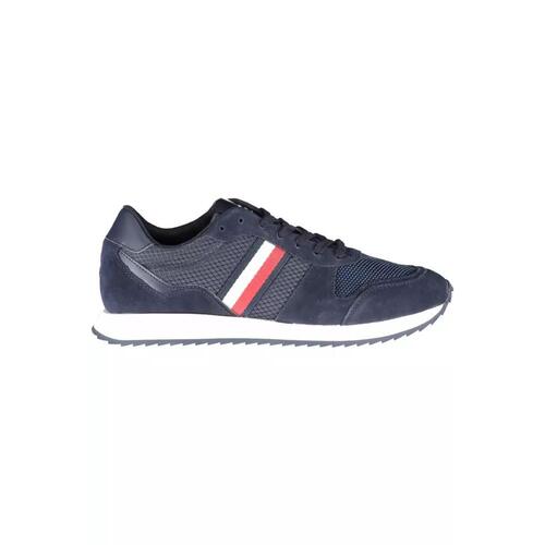 Tommy Hilfiger Men's Blue Polyester Sneaker - 42 EU - Main Image