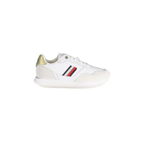 Tommy Hilfiger Women's White Polyester Sneaker - 39 EU - Main Image