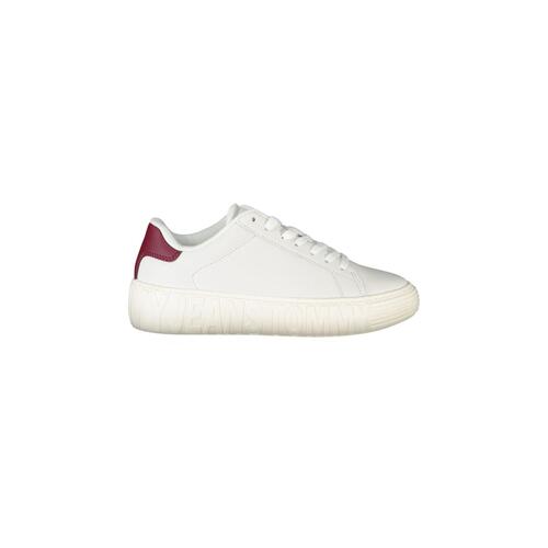Tommy Hilfiger Women's White Polyester Sneaker - 41 EU - Main Image