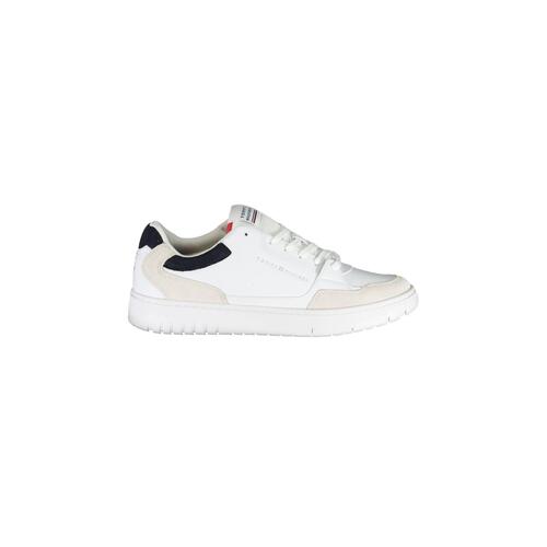 Tommy Hilfiger Men's White Polyester Sneaker - 43 EU - Main Image