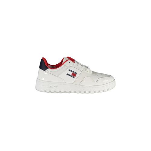 Tommy Hilfiger Women's White Polyester Sneaker - 40 EU - Main Image