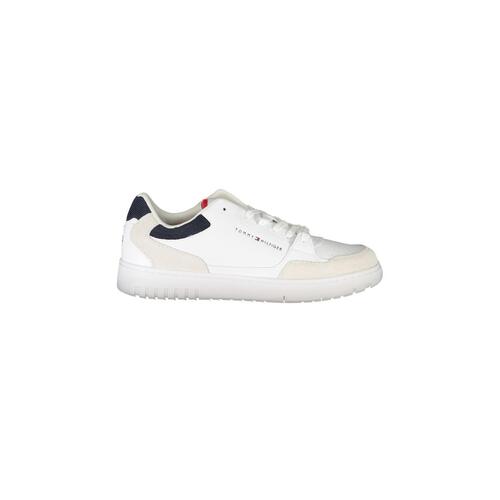 Tommy Hilfiger Men's White Polyester Sneaker - 44 EU - Main Image