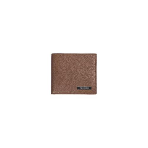 Embossed Leather Mens Wallet with Book Opening One Size Men - Main Image