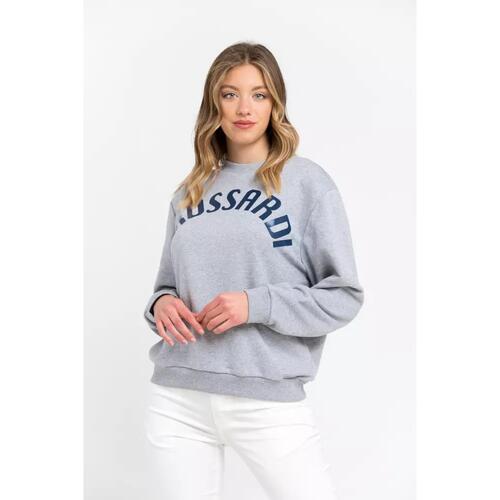 Oversized Round-neck Sweatshirt with Maxi Lettering M Women - Main Image