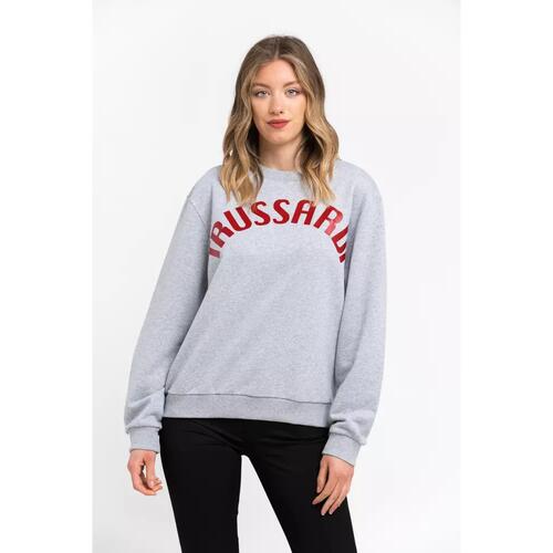 Oversized Round-neck Sweatshirt with Maxi Lettering S Women - Main Image
