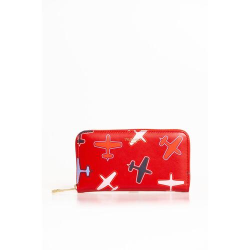 Trussardi Women's Red Leather Wallet - One Size - Main Image