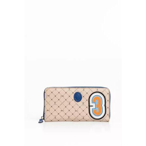Trussardi Zip Wallet with 70s Print and Numeric Patch One Size Men - Main Image
