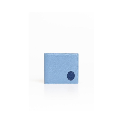 Trussardi Men's Light Blue Leather Wallet - One Size - Main Image
