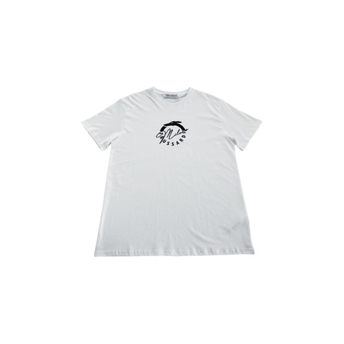 Trussardi Beachwear Men's White Cotton T-Shirt - L - Main Image