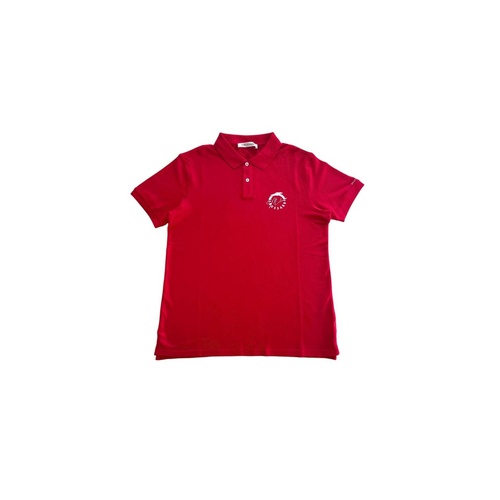 Trussardi Beachwear Men's Red Cotton Polo Shirt - M - Main Image