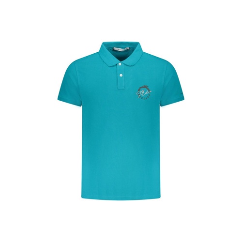 Trussardi Men's Light Blue Cotton Polo Shirt - S - Main Image