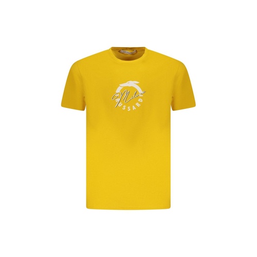 Trussardi Men's Yellow Cotton T-Shirt - L - Main Image