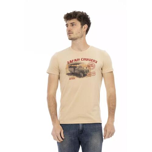 Short Sleeve T-shirt with Front Print XL Men - Main Image