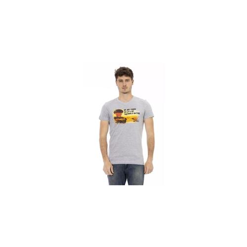 Printed Short Sleeve Round Neck T-Shirt XL Men - Main Image