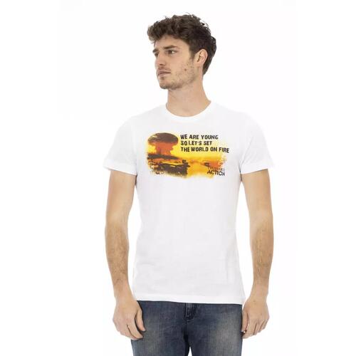 Short Sleeve T-shirt with Front Print XL Men - Main Image
