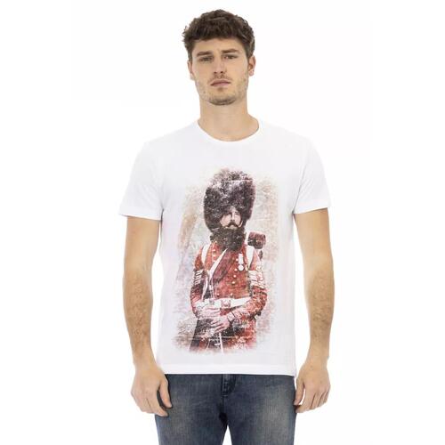 Short Sleeve T-shirt with Front Print XL Men - Main Image