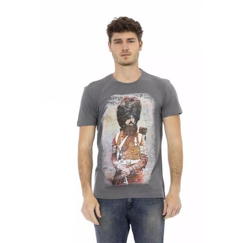 Short Sleeve T-shirt with Round Neck - Front Print 2XL Men - Main Image