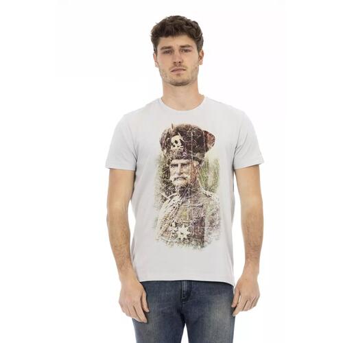 Short Sleeve T-shirt with Round Neck - Front Print M Men - Main Image